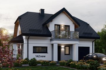  Projekt domu APS 142 NEW (LUA1436) - projekt domu parterowego z poddaszem - Zdjęcie 3