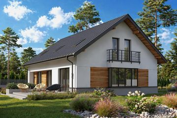  Projekt domu Erazm (LBA1006) - projekt domu parterowego z poddaszem - Zdjęcie 3