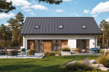  Projekt domu Erazm (LBA1006) - projekt domu parterowego z poddaszem - Zdjęcie 4