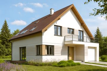  Projekt domu Medea (WOW1026) - projekt domu parterowego z poddaszem - Zdjęcie 1