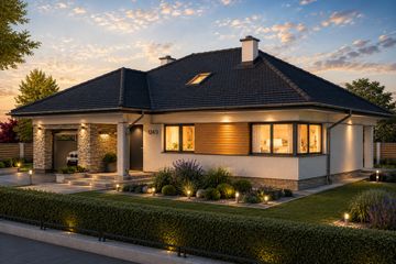 Projekt domu Jukatan - parterowy dom o powierzchni 106,28 m², dach wielospadowy - ujęcie 5