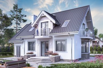  Projekt domu Helena Rex (1637) (KRD2785) - projekt domu parterowego z poddaszem - Zdjęcie 4