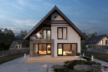  Projekt domu Dominik As (1636) (KRD2784) - projekt domu parterowego z poddaszem - Zdjęcie 2