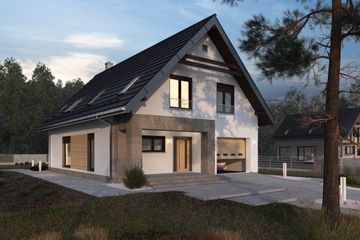  Projekt domu Dominik As (1636) (KRD2784) - projekt domu parterowego z poddaszem - Zdjęcie 3