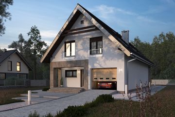  Projekt domu Dominik As (1636) (KRD2784) - projekt domu parterowego z poddaszem - Zdjęcie 5