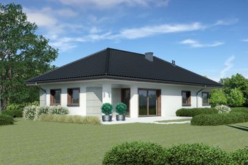  Projekt domu przy Pastelowej 15 bis (KRK1542) - projekt domu parterowego - Zdjęcie 3