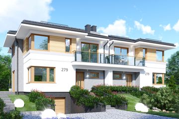  Projekt domu APS 279 (LUA1431) - projekt domu z pełnym piętrem - Zdjęcie 2