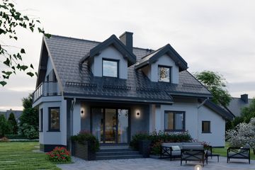  Projekt domu APS 222 (LUA1433) - projekt domu parterowego z poddaszem - Zdjęcie 4