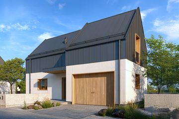  Projekt domu Optymalny 01 (KZB1031) - projekt domu parterowego z poddaszem - Zdjęcie 1