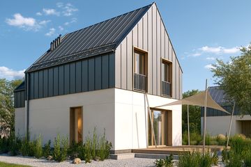  Projekt domu Optymalny 01 (KZB1031) - projekt domu parterowego z poddaszem - Zdjęcie 2