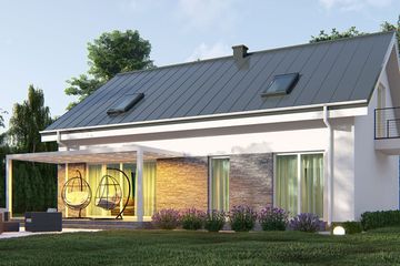  Projekt domu uA11v2 (WCB1120) - projekt domu parterowego z poddaszem - Zdjęcie 4