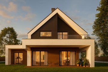  Projekt domu FX-28 (PZB1060) - projekt domu parterowego z poddaszem - Zdjęcie 4