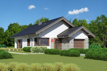  Projekt domu przy Pastelowej 15 D bis (KRK1546) - projekt domu parterowego - Zdjęcie 3