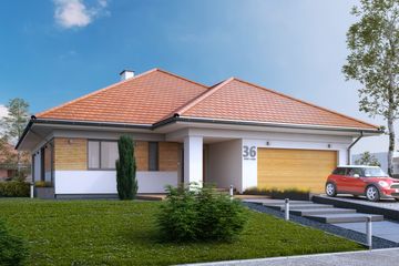  Projekt domu Decyma 11 (BSA2194) - projekt domu parterowego - Zdjęcie 1