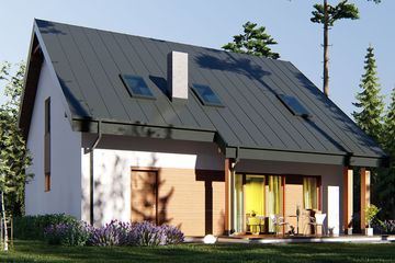  Projekt domu uA87 (WCB1122) - projekt domu parterowego z poddaszem - Zdjęcie 5
