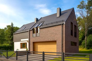  Projekt domu Optymalny 03 (KZB1034) - projekt domu parterowego z poddaszem - Zdjęcie 1