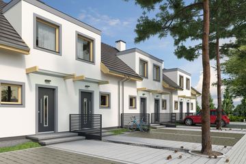  Projekt domu Morski 1 - bliźniak LLL (WRD2775) - projekt domu parterowego z poddaszem - Zdjęcie 5