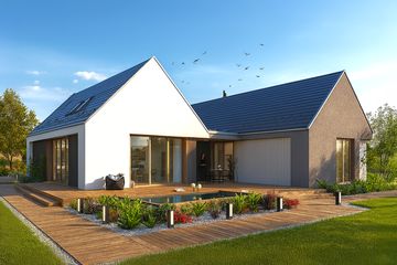  Projekt domu Dwie bryły 03 (KZB1033) - projekt domu parterowego - Zdjęcie 1