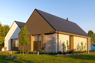  Projekt domu Dwie bryły 03 (KZB1033) - projekt domu parterowego - Zdjęcie 3