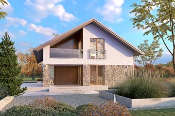  Projekt domu Słoneczny 2 (BSA2201) - projekt domu parterowego z poddaszem - Zdjęcie 5