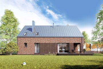  Projekt domu Słoneczny 3 (BSA2202) - projekt domu parterowego z poddaszem - Zdjęcie 2