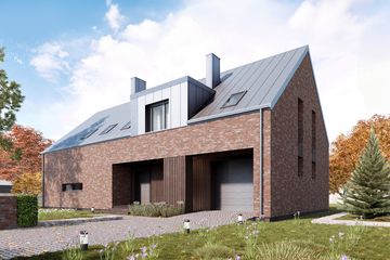  Projekt domu Słoneczny 3 (BSA2202) - projekt domu parterowego z poddaszem - Zdjęcie 1