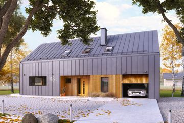  Projekt domu Pogodny (BSA2203) - projekt domu parterowego z poddaszem - Zdjęcie 1