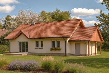  Projekt domu WB-3992 (KRA3478) - projekt domu parterowego - Zdjęcie 2