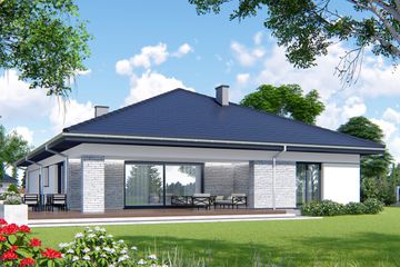  Projekt domu APS 314 (LUA1446) - projekt domu parterowego - Zdjęcie 2