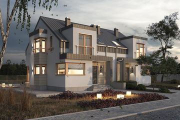  Projekt domu Mirabel Duo (1643) (KRD2789) - projekt domu parterowego z poddaszem - Zdjęcie 1