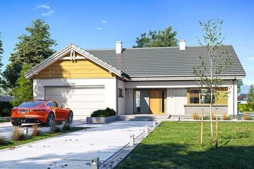  Projekt domu Parterowy 3 wariant B (WAH1932) - projekt domu parterowego - Zdjęcie 3