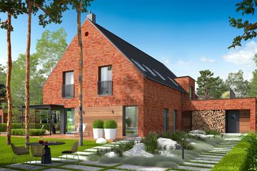  Projekt domu Teodor G2 (wersja A) energo plus (WRC2747) - projekt domu parterowego z poddaszem - Zdjęcie 2