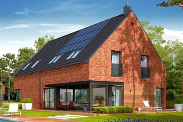  Projekt domu Teodor G2 (wersja A) energo plus (WRC2747) - projekt domu parterowego z poddaszem - Zdjęcie 1