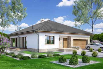  Projekt domu Kalwados (WOF1121) - projekt domu parterowego - Zdjęcie 1