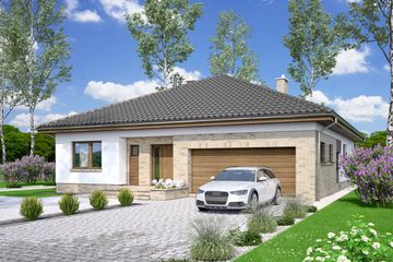  Projekt domu Kalwados (WOF1121) - projekt domu parterowego - Zdjęcie 3