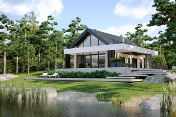  Projekt domu HomeKoncept 66 A (KRX1090) - projekt domu parterowego z poddaszem - Zdjęcie 4