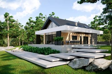  Projekt domu HomeKoncept 66 A (KRX1090) - projekt domu parterowego z poddaszem - Zdjęcie 5