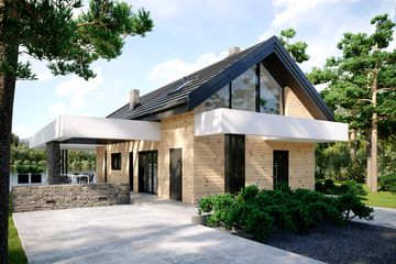  Projekt domu HomeKoncept 66 A (KRX1090) - projekt domu parterowego z poddaszem - Zdjęcie 6