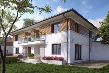  Projekt domu Waniliowy (BSA2210) - projekt domu z pełnym piętrem - Zdjęcie 2