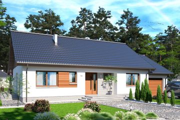  Projekt domu Tamara Modern B (WOE1135) - projekt domu parterowego - Zdjęcie 1