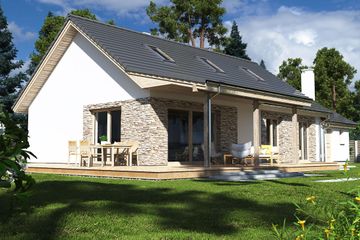  Projekt domu Nina Lux C (WRD2776) - projekt domu parterowego z poddaszem - Zdjęcie 2