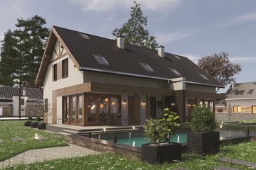  Projekt domu Enzo Duo (1649) (KRD2794) - projekt domu parterowego z poddaszem - Zdjęcie 2
