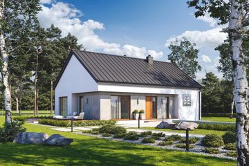  Projekt domu Rozsądny D52 (WWB1054) - projekt domu parterowego - Zdjęcie 3