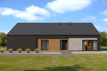  Projekt domu A-46 (PZB1065) - projekt domu parterowego - Zdjęcie 2