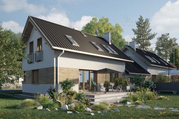  Projekt domu Dino Duolit (1648) (KRD2796) - projekt domu parterowego z poddaszem - Zdjęcie 4