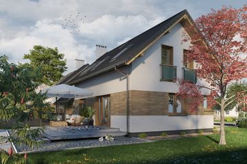  Projekt domu Dino Duolit (1648) (KRD2796) - projekt domu parterowego z poddaszem - Zdjęcie 6