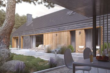  Projekt domu Jemioła 3 (BSA2219) - projekt domu parterowego z poddaszem - Zdjęcie 2