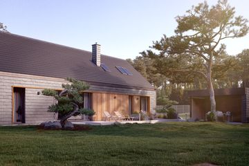  Projekt domu Jemioła 3 (BSA2219) - projekt domu parterowego z poddaszem - Zdjęcie 4