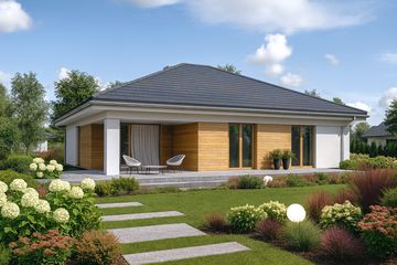  Projekt domu APS 400 (LUA1452) - projekt domu parterowego - Zdjęcie 2