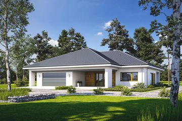  Projekt domu Widoczny D54 (WWB1056) - projekt domu parterowego - Zdjęcie 1